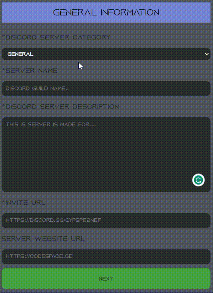 registration step